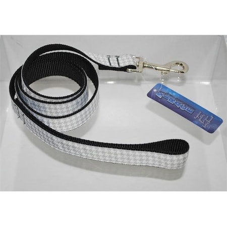 Mirage Pet Mirage Pet 125-247 1004 4 ft. Grey Houndstooth Nylon Dog Leash 125-247 1004